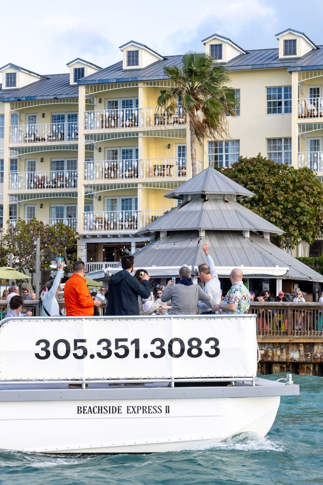 The Brightwild boat at the Beachside Resort dock